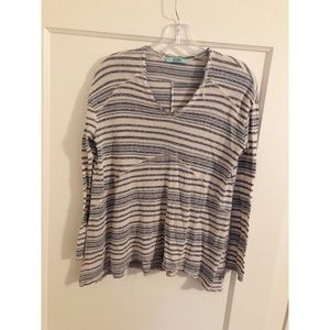 Karlie Top! Blue and White Stripes